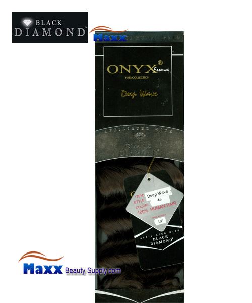 Black diamond ONYX Essence Human Hair Weave - Deep Wave 10" ~ 14"